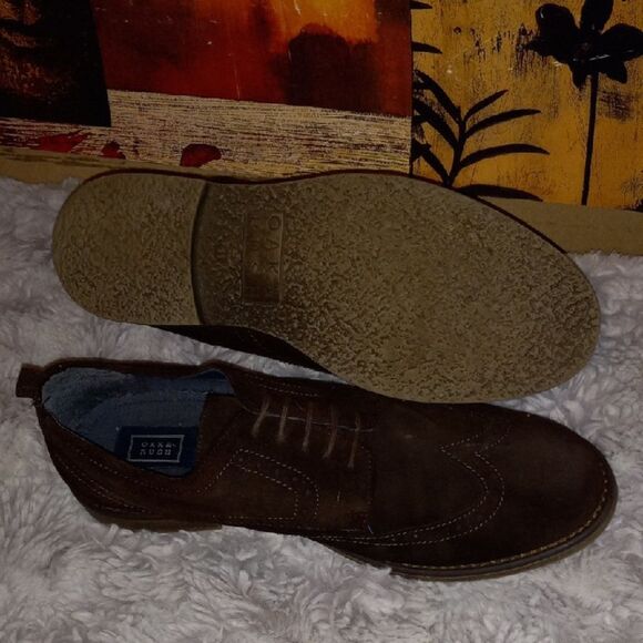Classic Brown Suede Oxfords - Picture 4 of 5